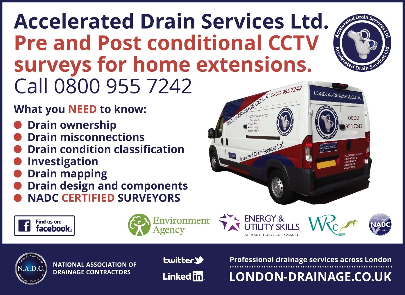 Build Over Drainage Surveys, Greenwich - SE10, SE12, SE13, SE18, SE28, SE2, SE3, SE7, SE8, SE9